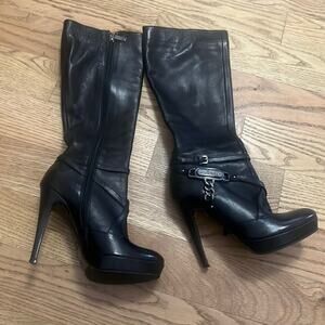 POLETTO KNEE HIGH LEATHER BOOTS SIZE 36‎